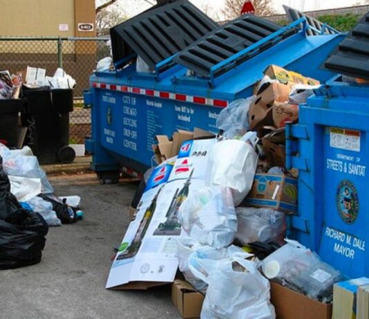 Сортировка мусора в Чикаго